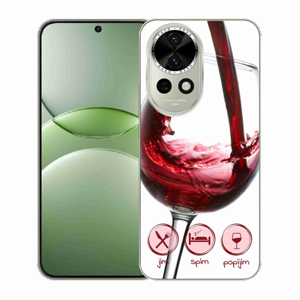 Gél borítás mmCase a Huawei Nova 13 5G készülékhez - borospohár piros