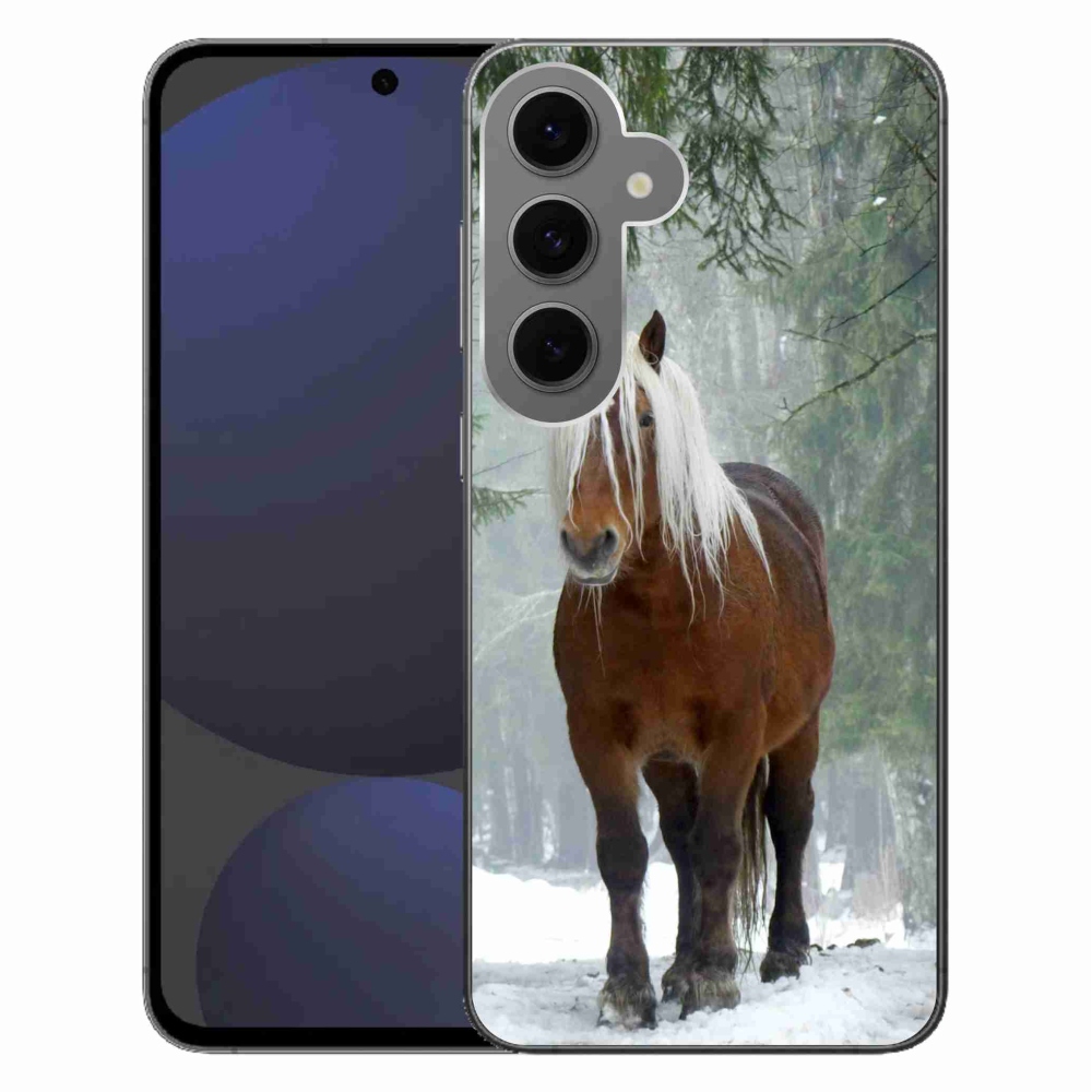Zselés tok mmCase Samsung Galaxy S24 FE - ló az erdőben
