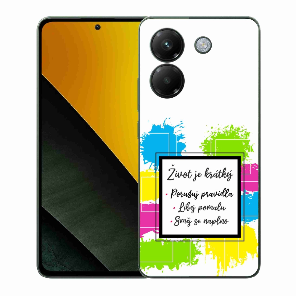 Gél borítás mmCase a Xiaomi Poco M7 Pro 5G-hez - idézem 5 fehér háttér