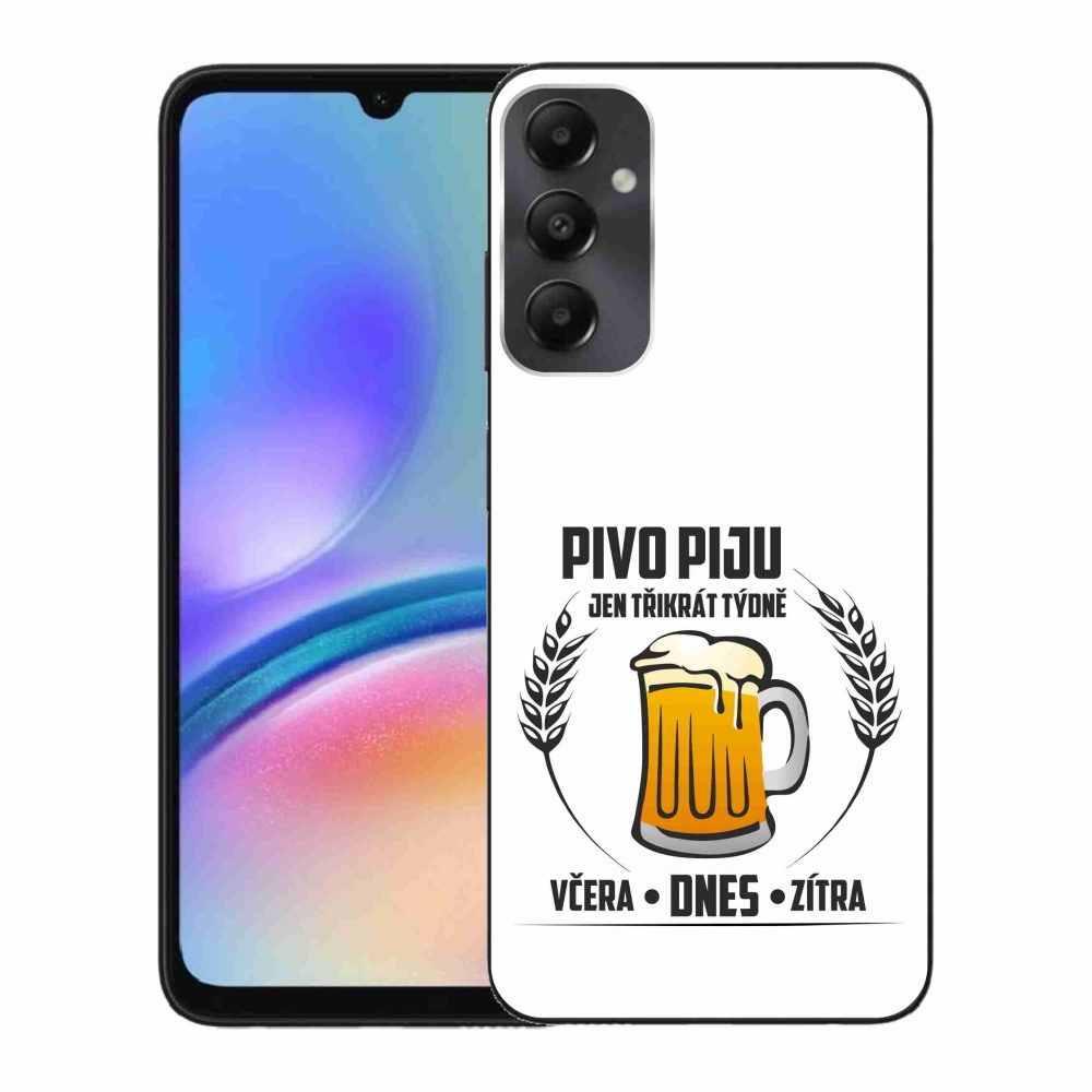 Gél borító mmCase Samsung Galaxy A05s készülékhez - sör motívum fehér háttér