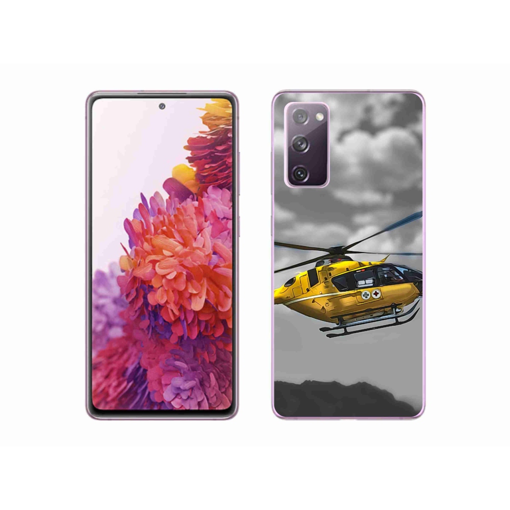 Gél védőhuzat mmCase Samsung Galaxy S20 FE - sárga helikopterhez