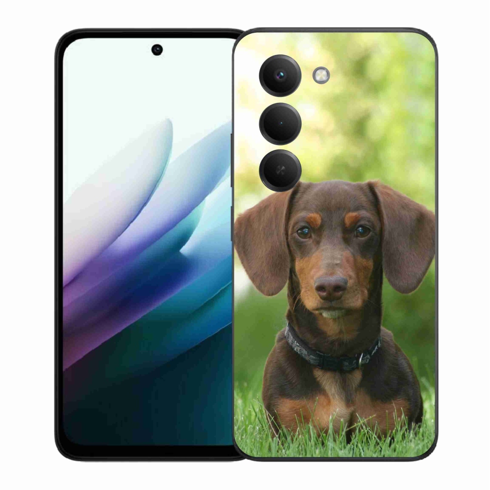 Zselés borítás mmCase a Xiaomi Redmi 15 4G/5G (171mm) - barna tacskóhoz