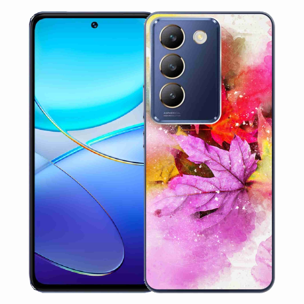 Gél borítás mmCase a Vivo V40 SE 4G/5G készülékhez - színes levelek