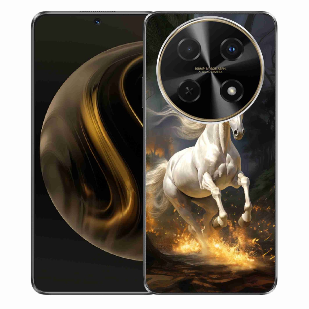 Gél borítás mmCase a Huawei Nova 12i készülékhez - fehér ló 2
