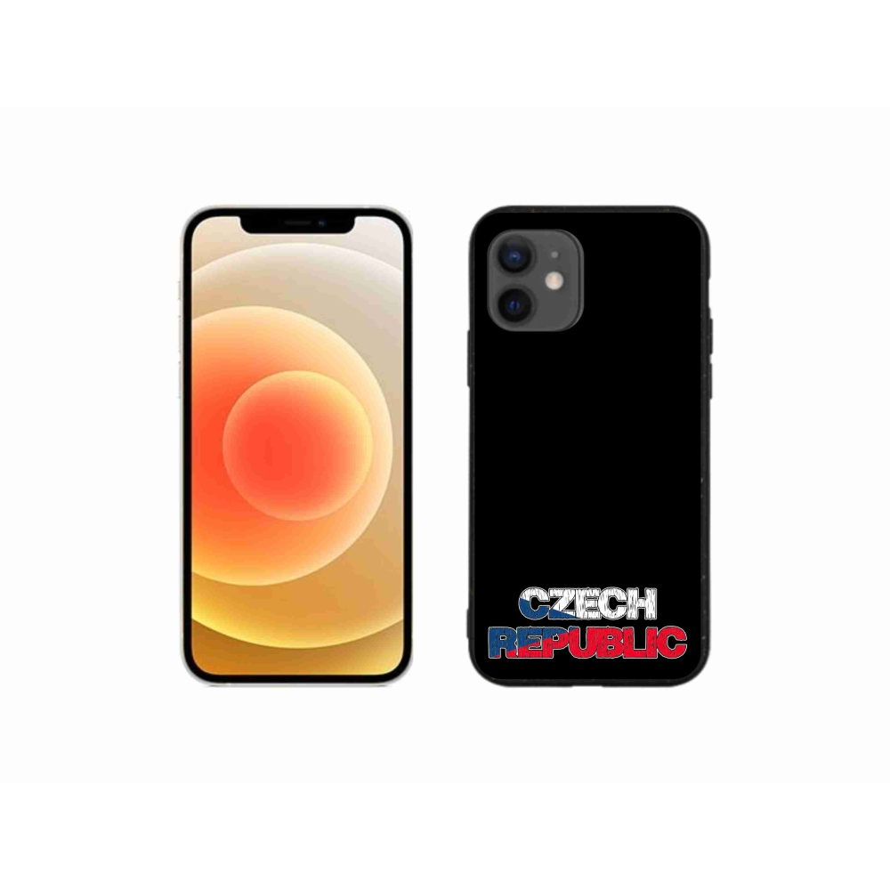 Gél borítás mmCase iPhone 12 mini készülékhez - Csehország fekete háttér