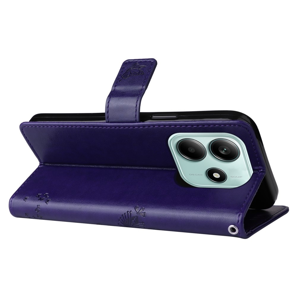 Fák könyve tok Xiaomi Redmi Note 14 5G - sötétlila