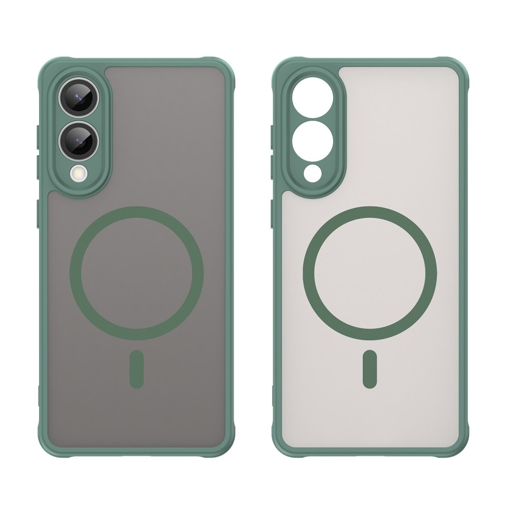 Matta zselés tok MagSafe tok Samsung Galaxy S25 Edge készülékhez - zöld