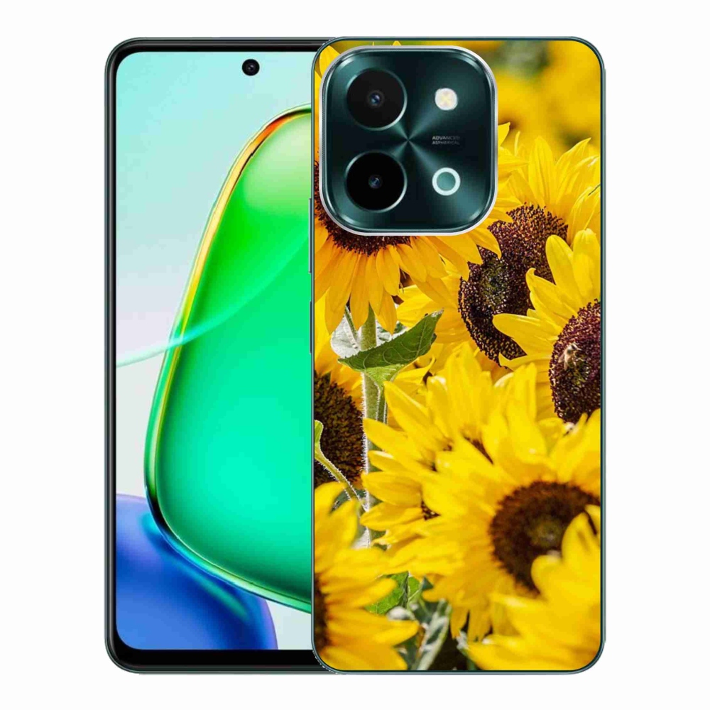 Zselés borítás mmCase a Vivo Y28-hoz - napraforgó