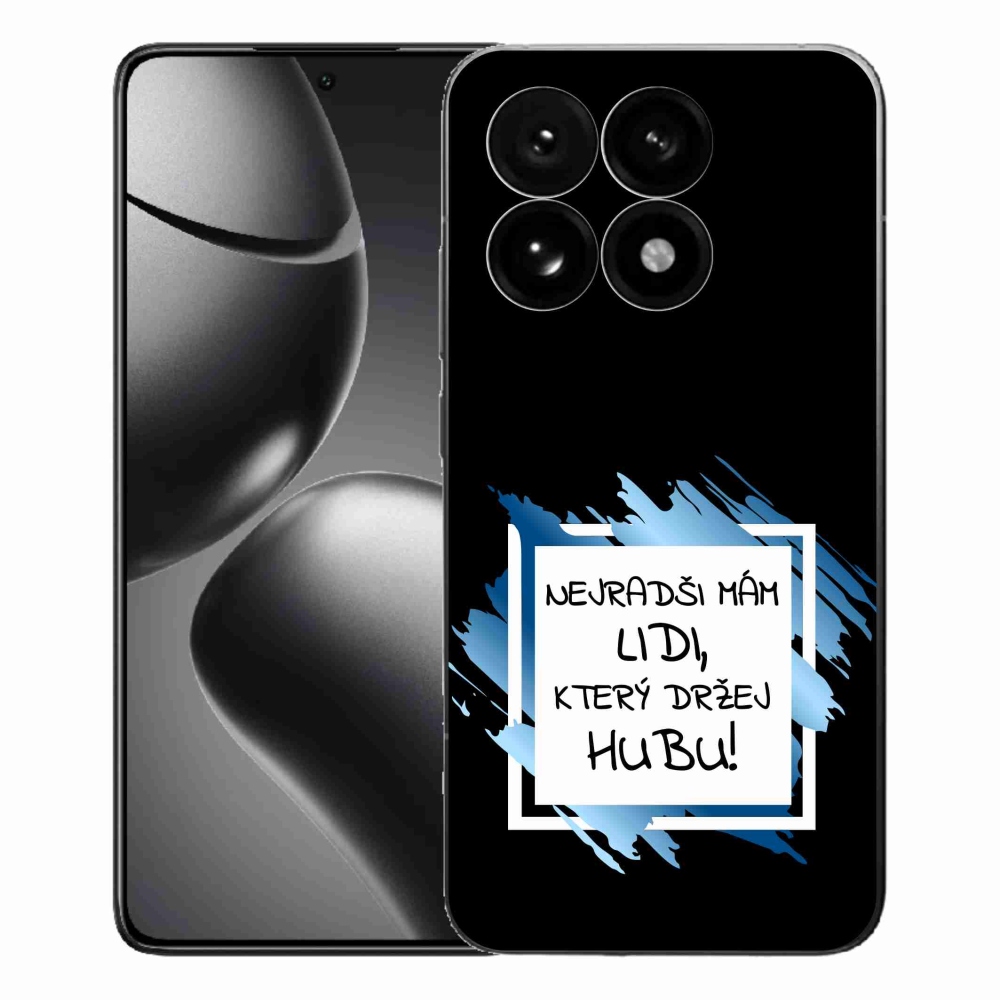 Gél borító mmCase a Xiaomi 15T-hez - vicces szöveg 7 fehér és fekete háttérrel