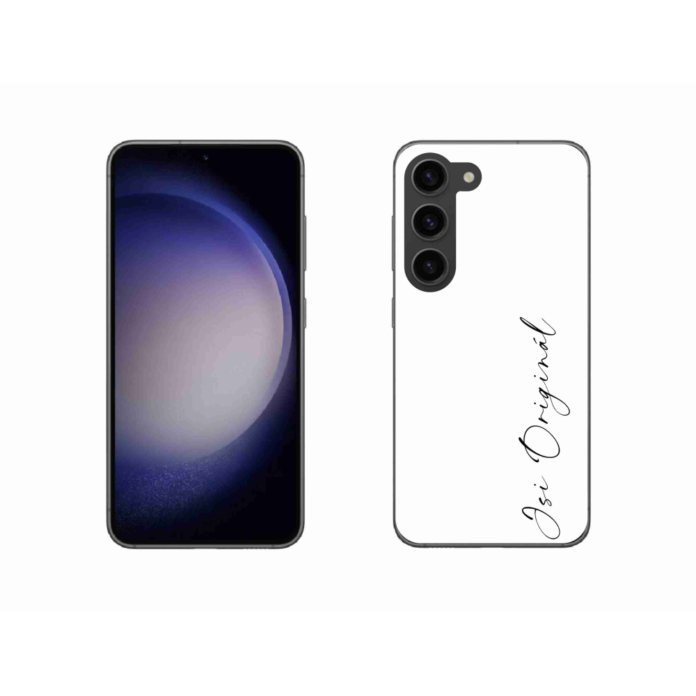 Gél borító mmCase Samsung Galaxy S23 5G - te vagy az eredeti fehér háttérrel