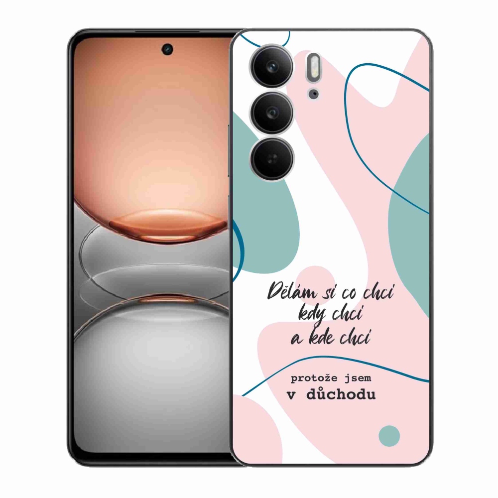 Gél borító mmCase a Realme C75 készülékhez - vicces szöveg 10 fehér háttér