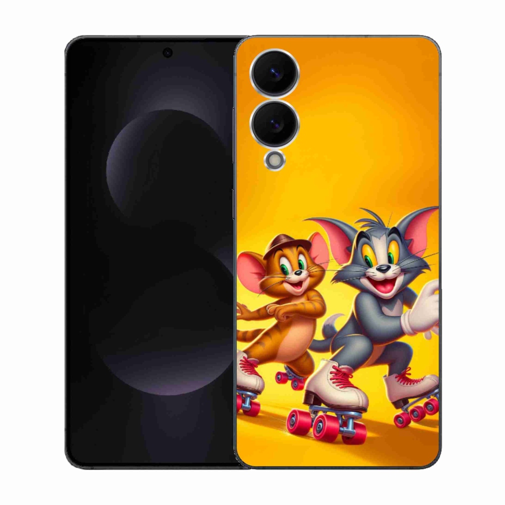 Gél borítás mmCase Samsung Galaxy S25 Edge készülékhez - tom and jerry