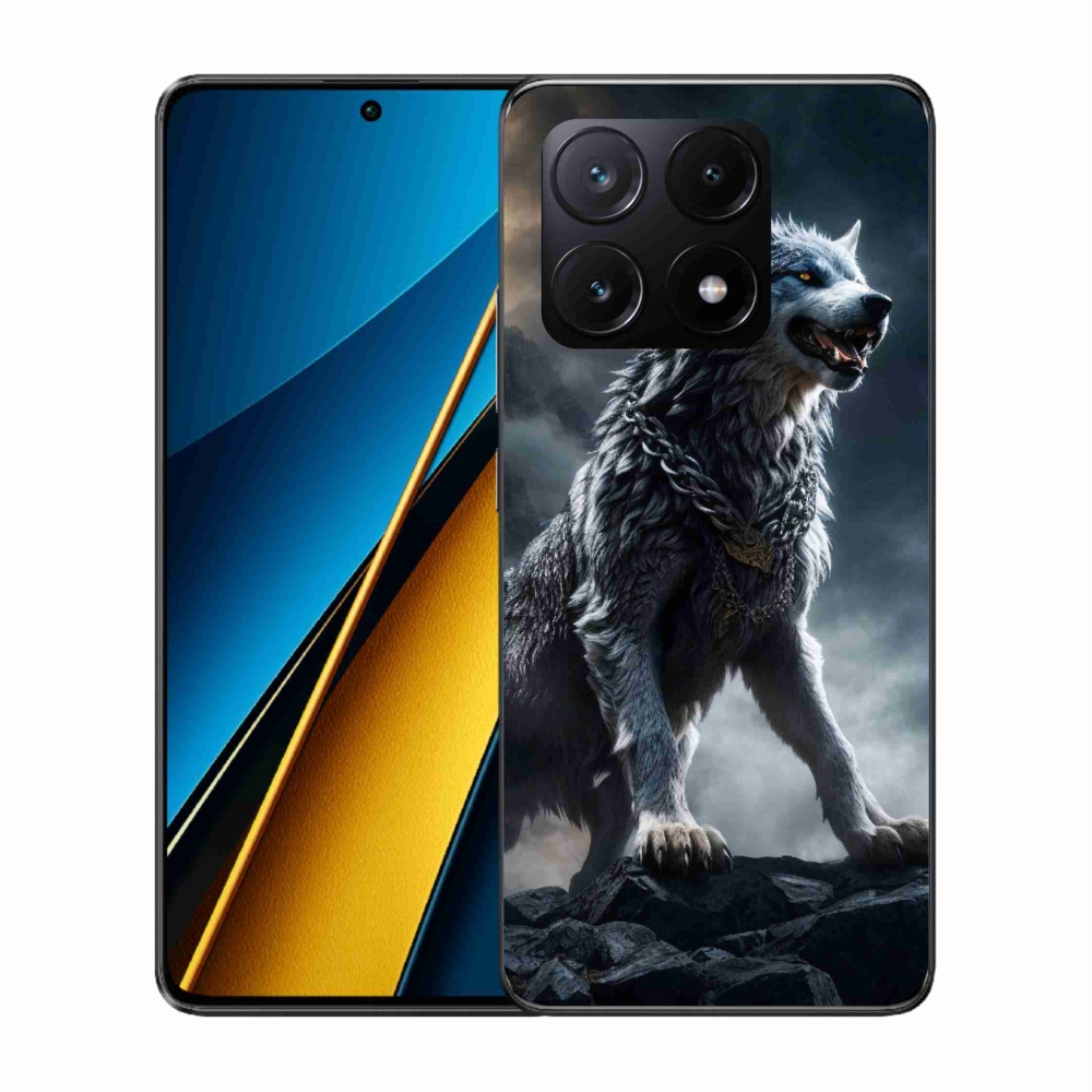 Gél borítás mmCase a Xiaomi Poco X6 Pro 5G-hez - farkas 1