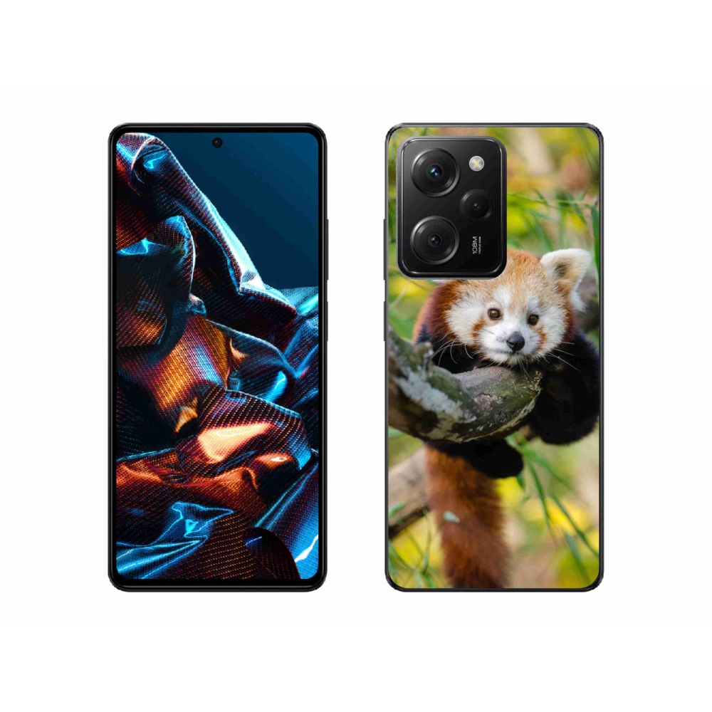 Gél borítás mmCase a Xiaomi Poco X5 Pro 5G-hez - pandavörös