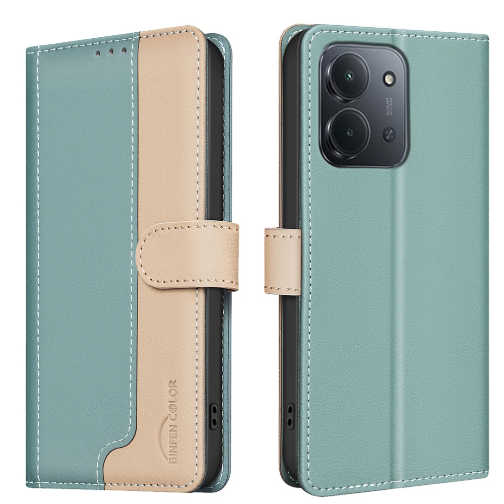 BNF DUO könyvtáska Xiaomi Redmi 15C 4G/5G (173mm) - zöld