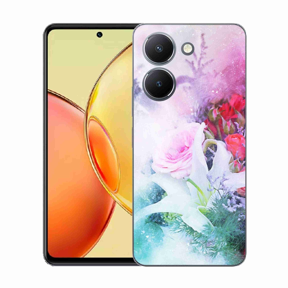 Zselés borítás mmCase a Vivo Y36-hoz - virág 4