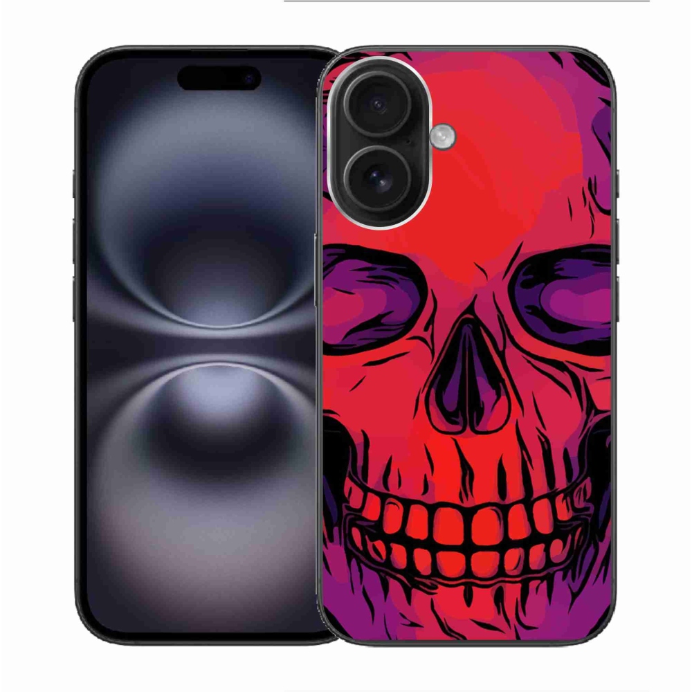 Gél tok mmCase iPhone 16-hoz - koponya