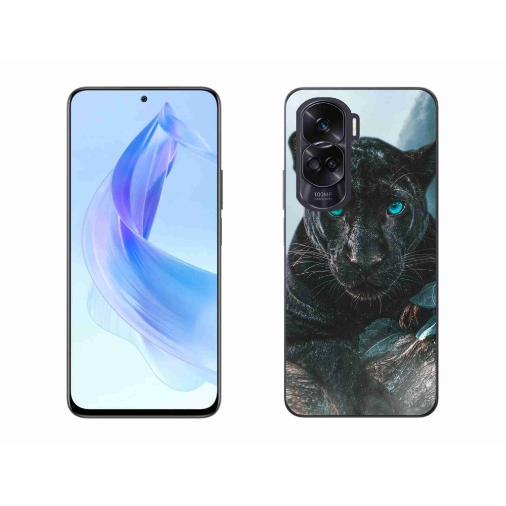 Zselés borítás mmCase a Honor 90 Lite-hoz - fekete párduc
