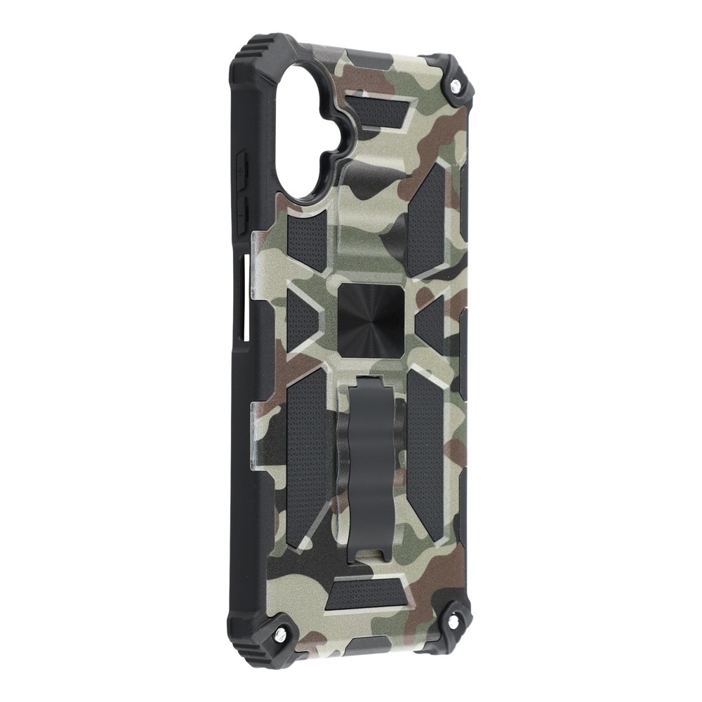 Camouflage tartós borító Samsung Galaxy A07 4G készülékhez - sötétzöld