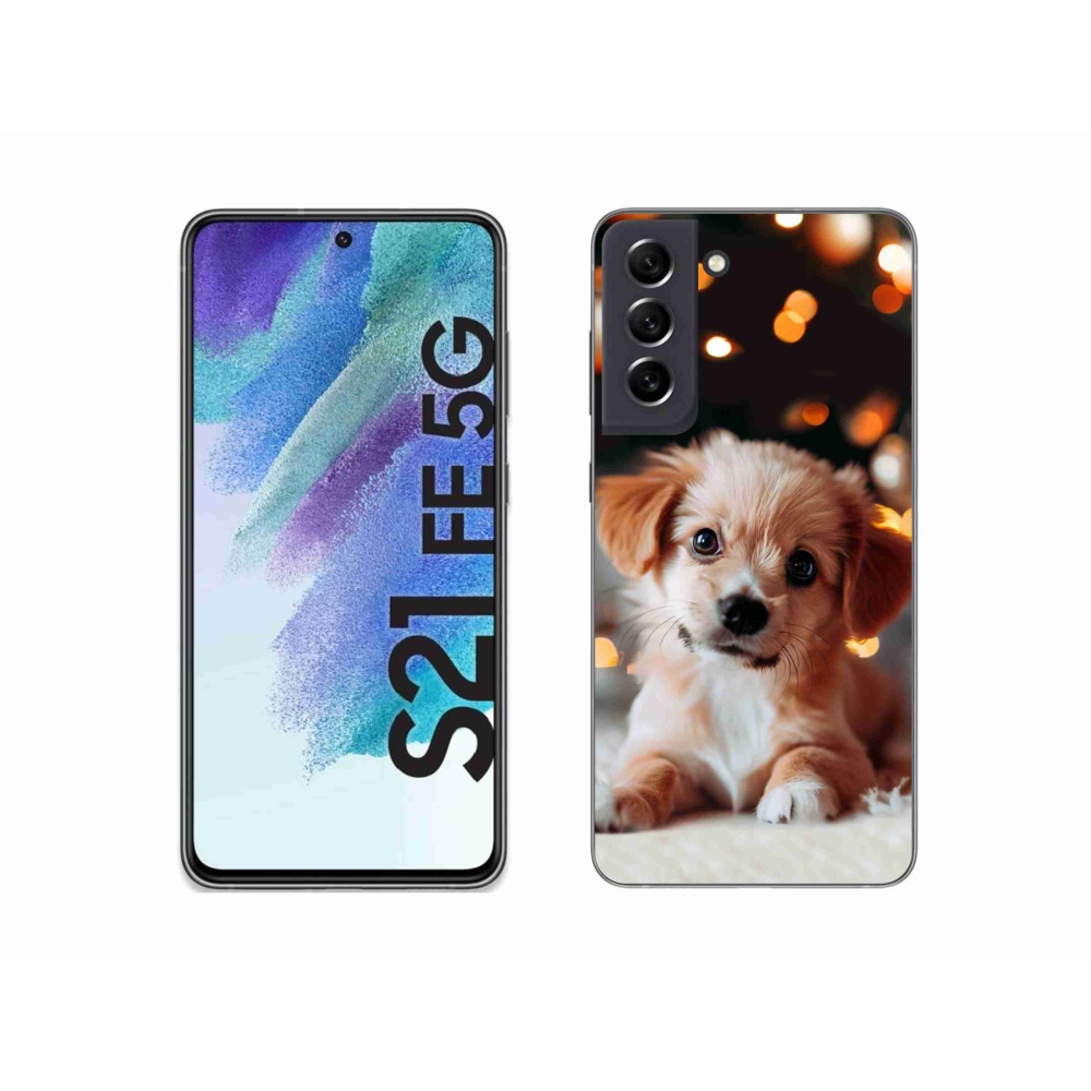 Zselés borítás mmCase Samsung Galaxy S21 FE 5G - kölyökkutyakékhez
