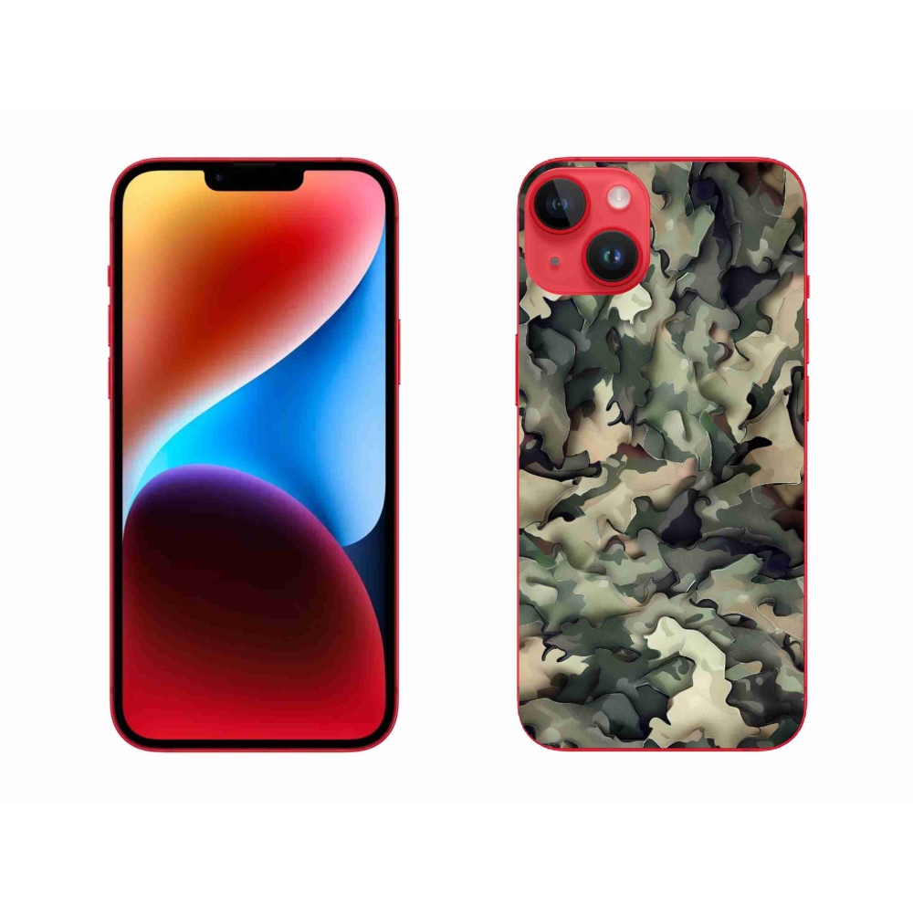 Zselés borítás mmCase iPhone 14 Plus készülékhez - terepszínű minta 9