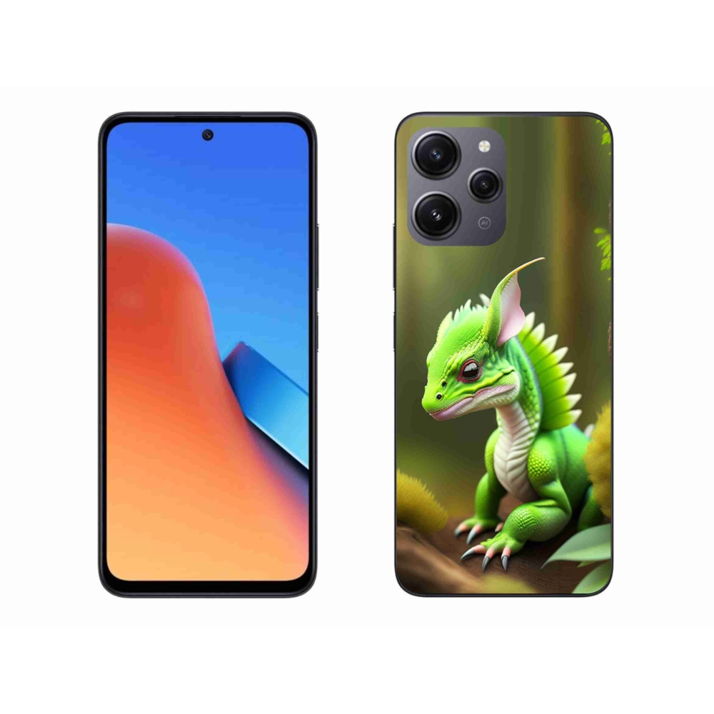Gél borítás mmCase a Xiaomi Redmi 12-hez - zöld sárkány