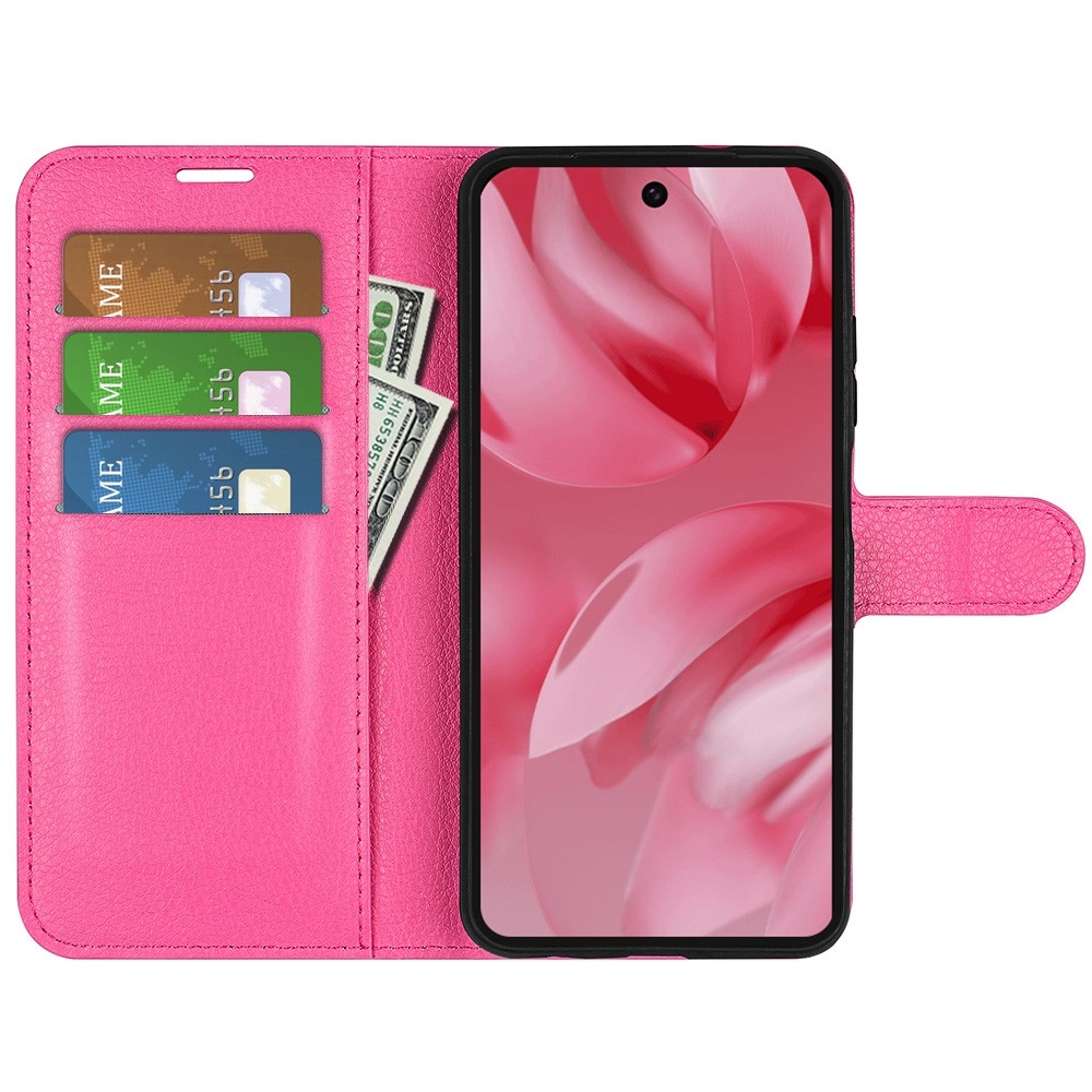 Litchi könyv tok Google Pixel 10 - rózsa