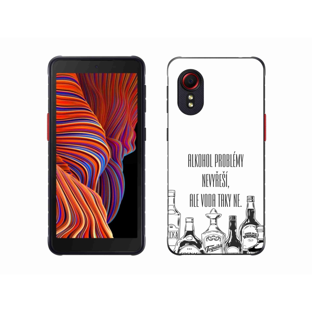 Gél borító mmCase Samsung Galaxy Xcover 5 készülékhez - vicces szöveg fehér háttérrel