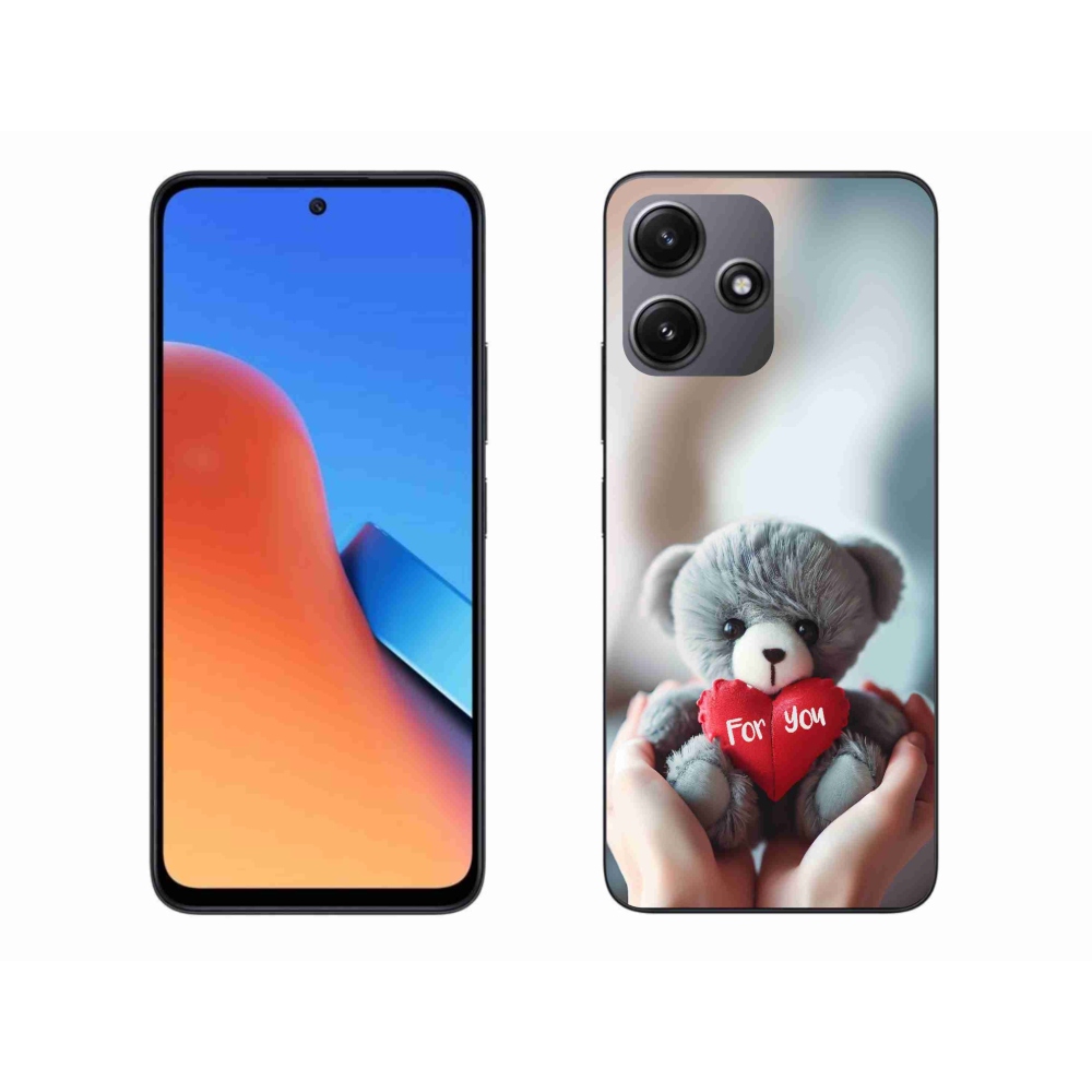 Gél borítás mmCase a Xiaomi Redmi 12 5G-hez - mackó a szerelmeseknek