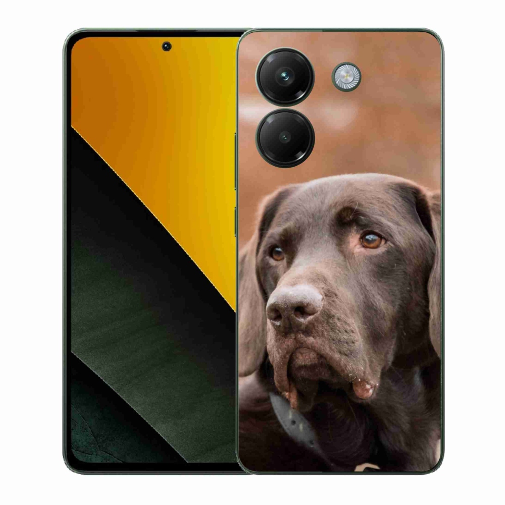 Gél borítás mmCase a Xiaomi Poco M7 Pro 5G-hez - barna labrador