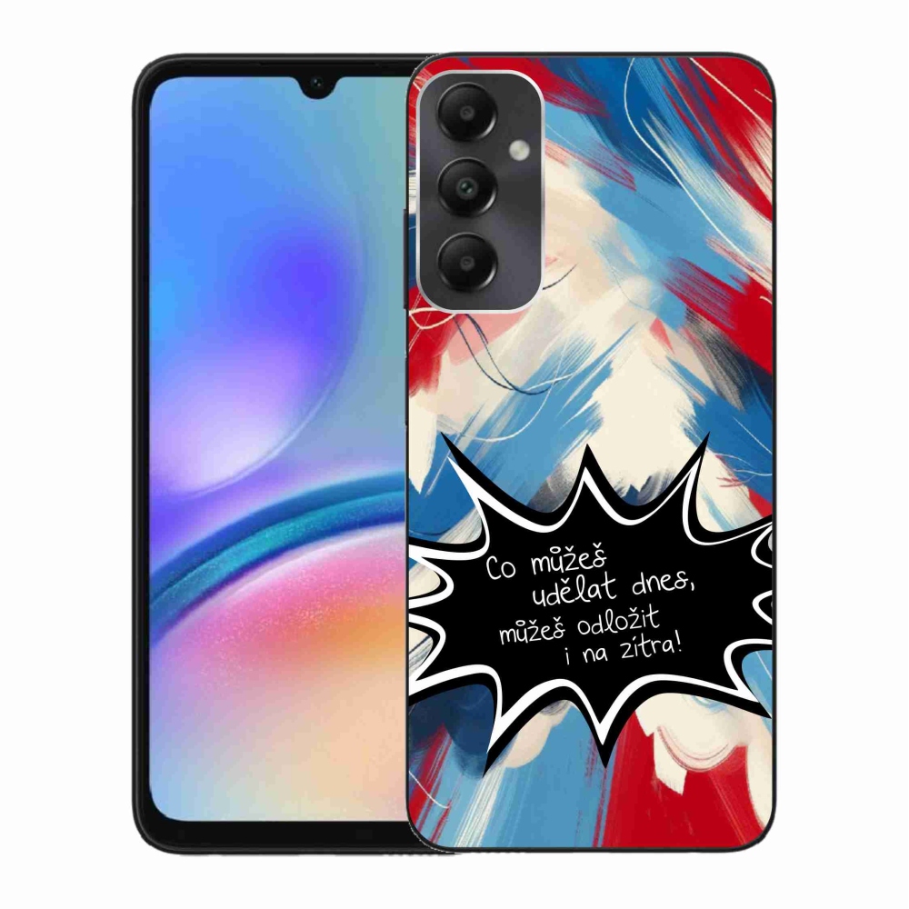 Gél borító mmCase Samsung Galaxy A05s készülékhez - vicces szöveg 9 fekete háttér