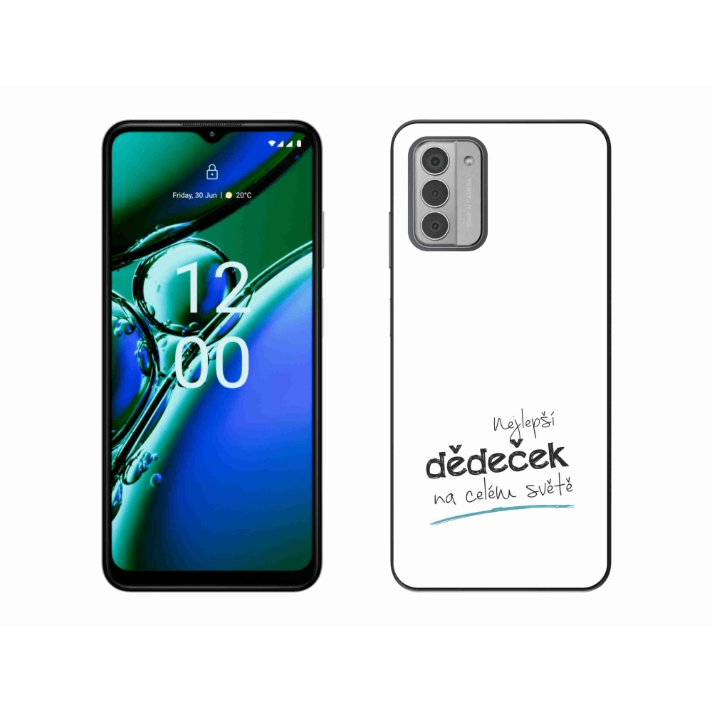 Gél borító mmCase a Nokia G42-hez - a legjobb nagypapa 3 fehér háttérrel