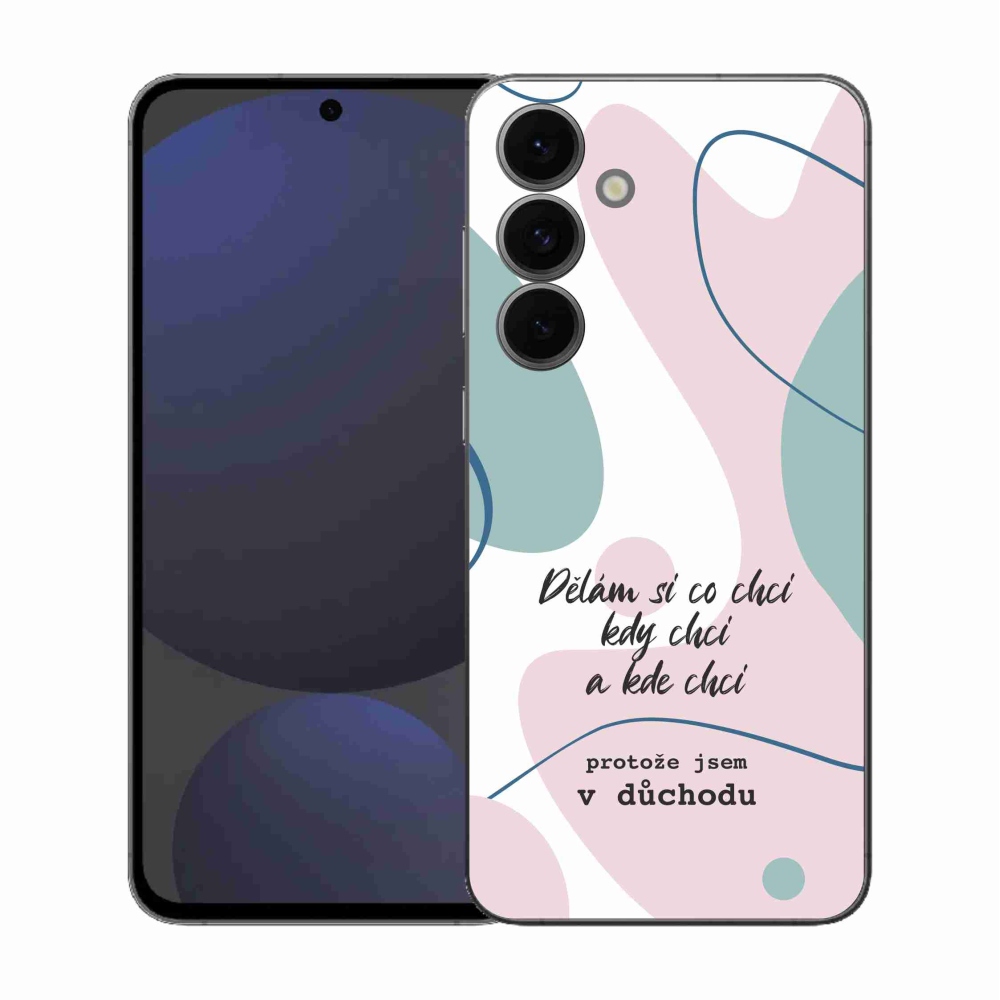 Gél borító mmCase Samsung Galaxy S25 FE - vicces szöveg 10 fehér háttér