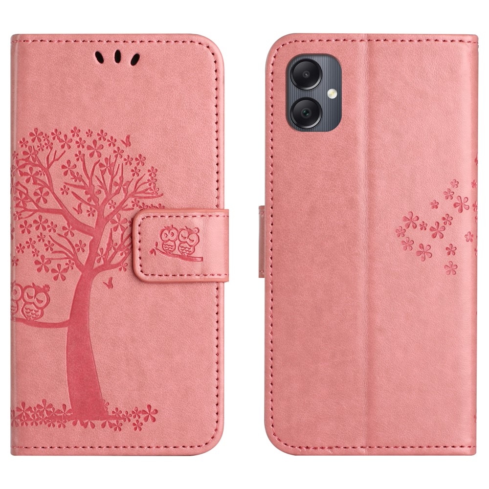 Fás könyv tok Samsung Galaxy A07 4G - rózsaszínű