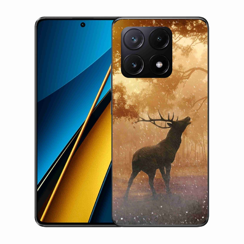 Zselés borítás mmCase a Xiaomi Poco X6 Pro 5G számára - szarvas a vadászaton