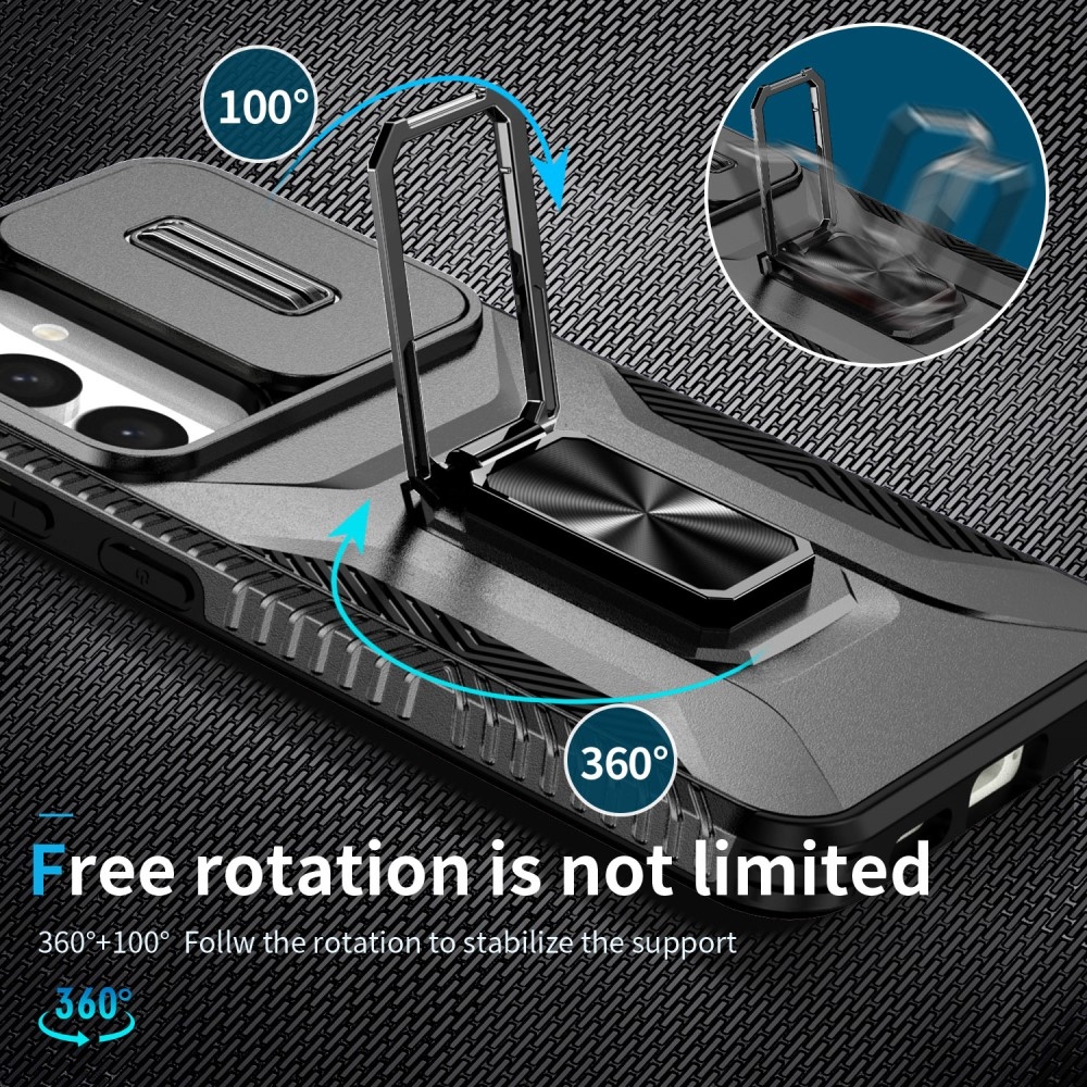 Csúszásálló borító Samsung Galaxy S24+/S25+ készülékhez - fekete