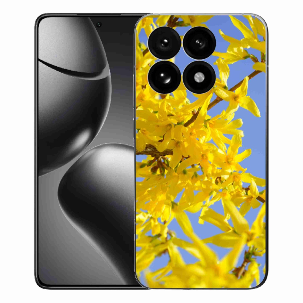 Gél borító mmCase a Xiaomi 15T-hez - sárga virágok