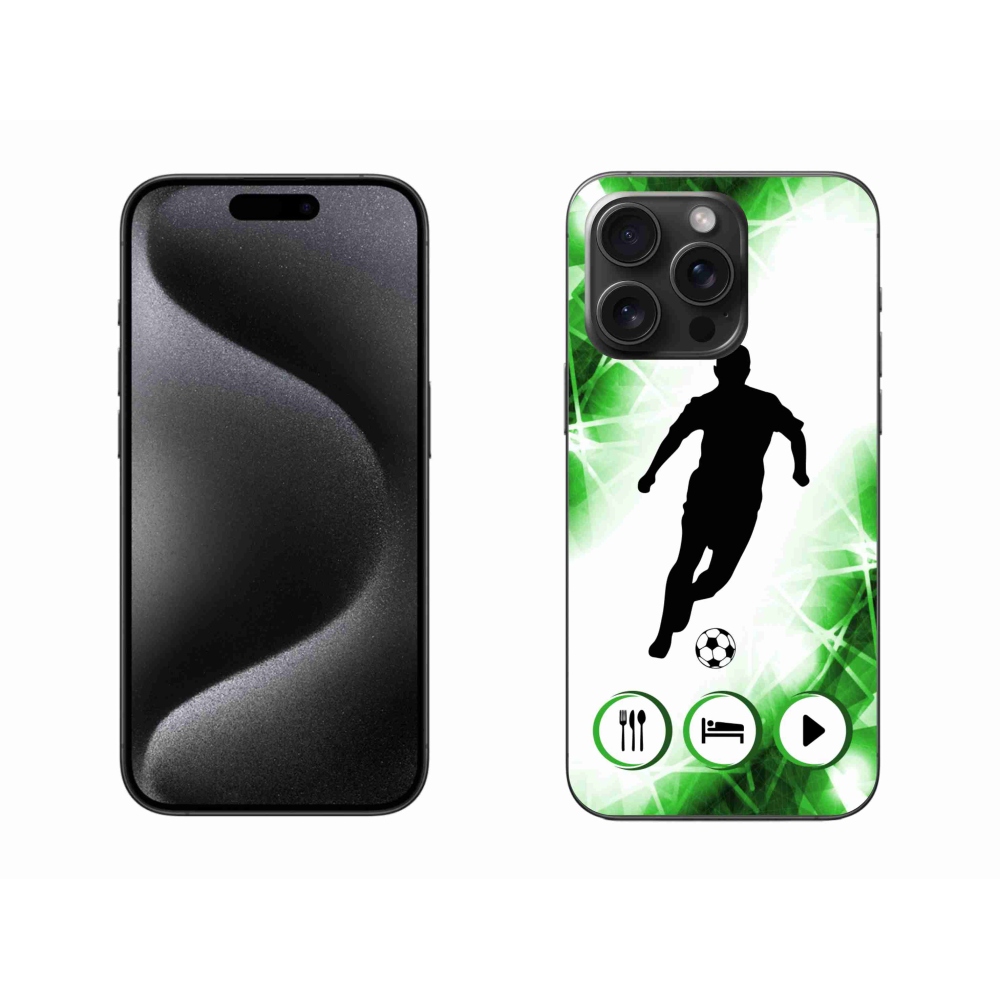 Zselés borítás mmCase iPhone 15 Pro Max készülékhez - focista