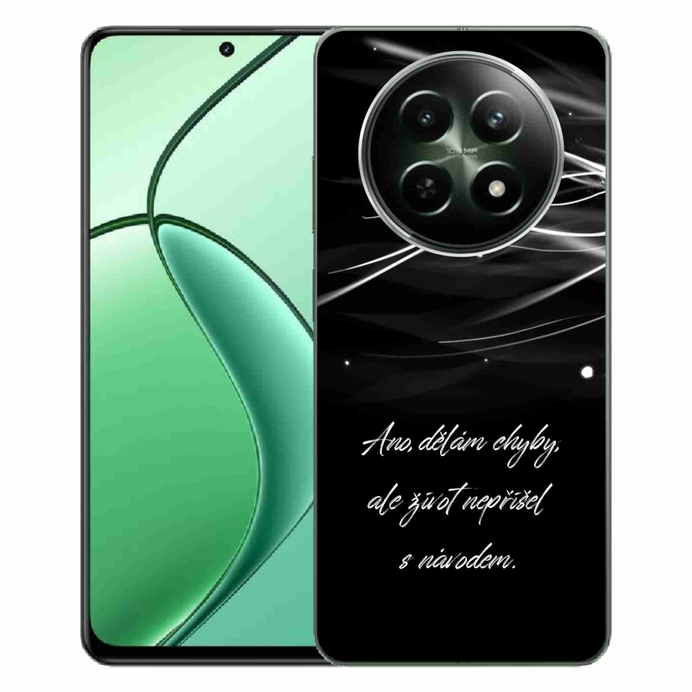 Gél borító mmCase a Realme 12 5G/12x 5G készülékhez - idézem fekete háttér