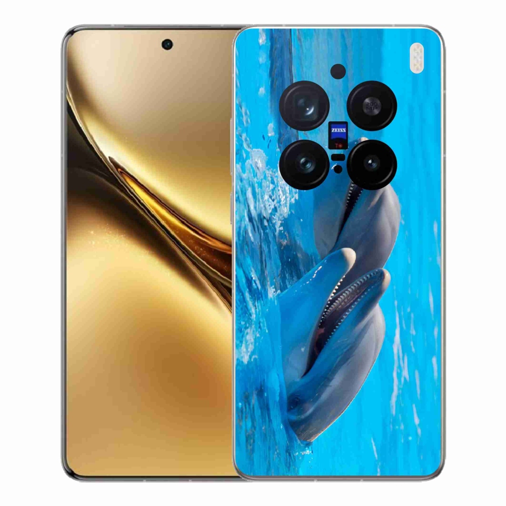 Zselés borítás mmCase a Vivo X200 Pro 5G készülékhez - delfinek