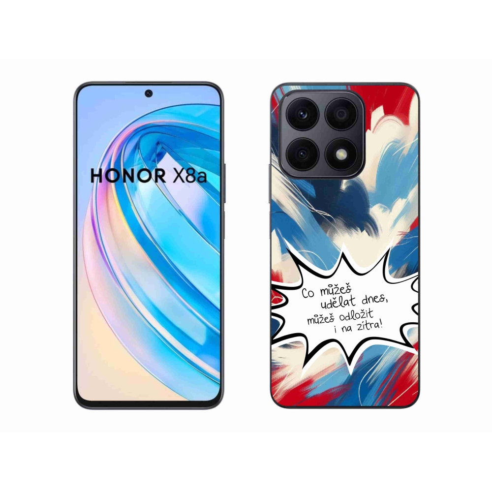 Gél borító mmCase a Honor X8a készülékhez - vicces szöveg 9 fehér háttér