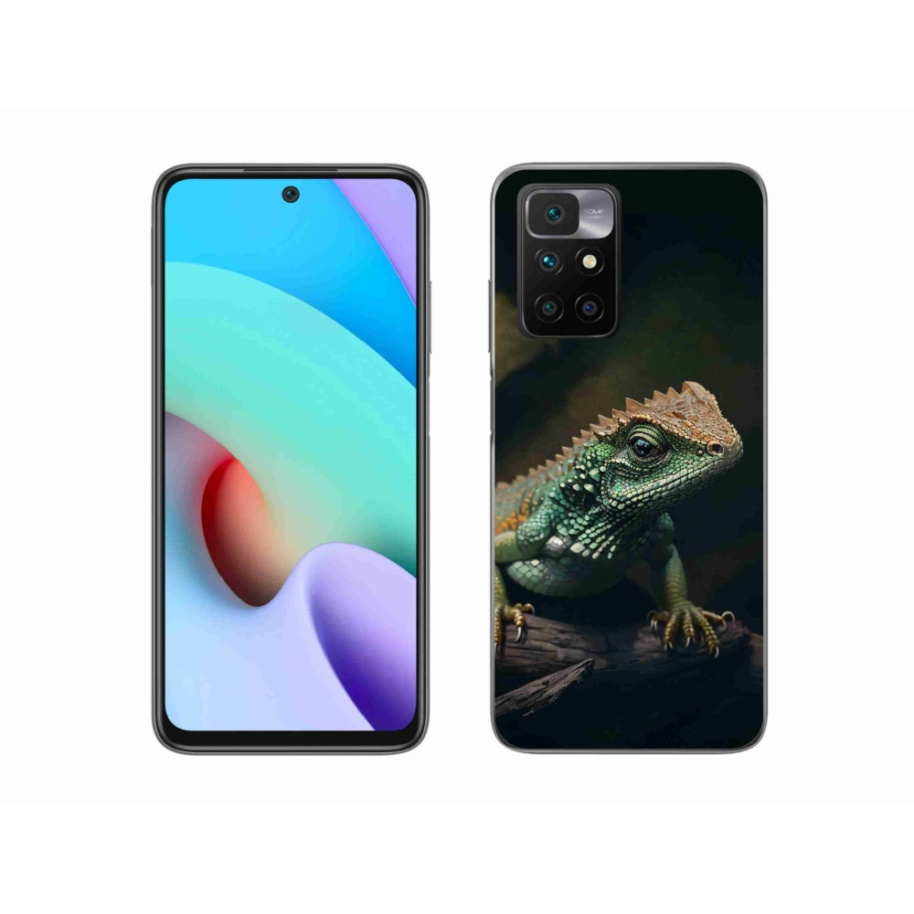 Gél borító mmCase a Xiaomi Redmi 10/Redmi 10 (2022) - gyík