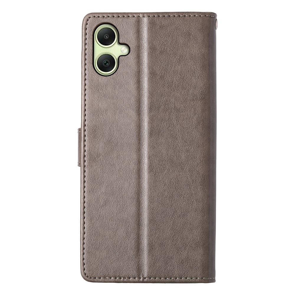 Virágos könyv tok Samsung Galaxy A07 4G készülékhez - szürke