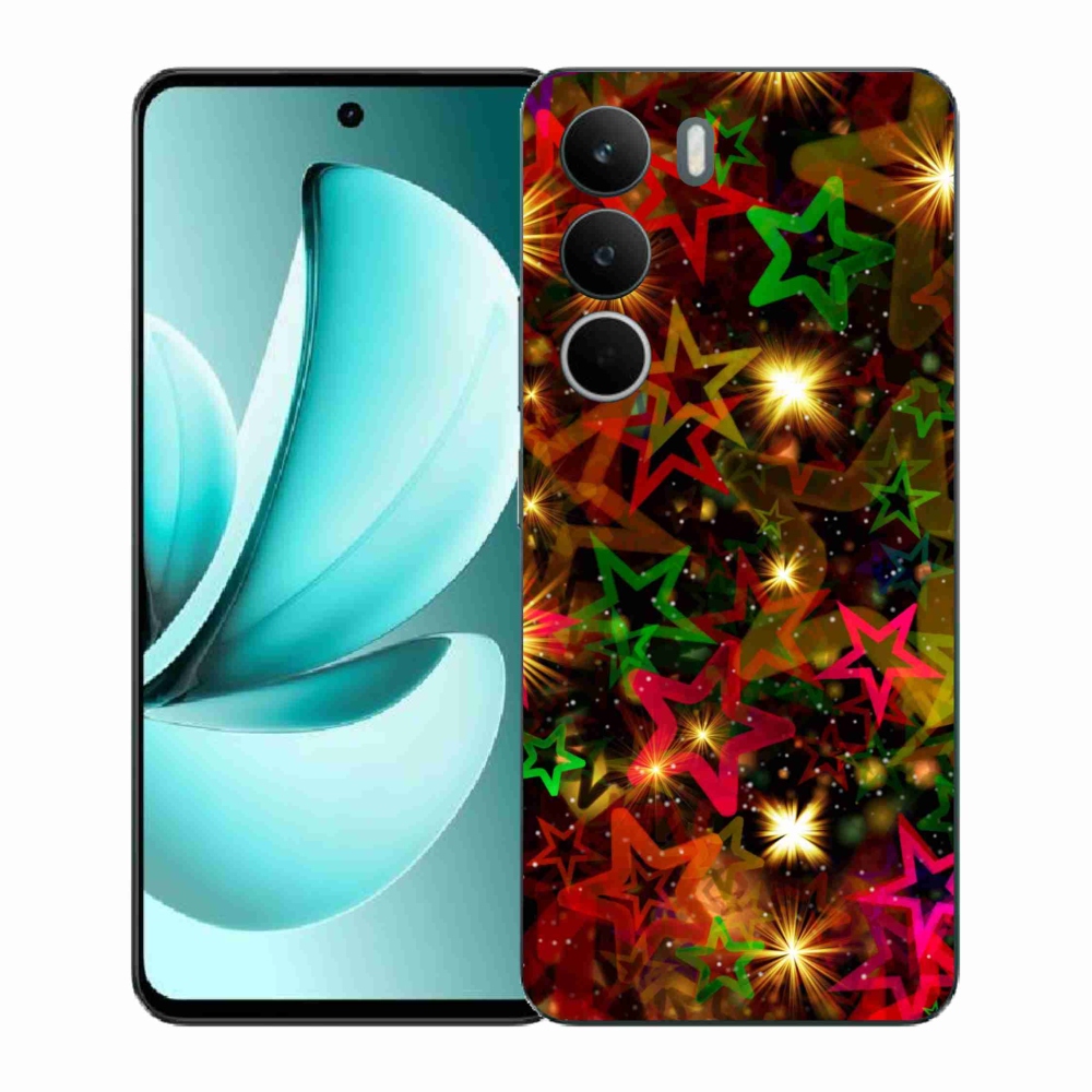 Gél borító mmCase a Realme C71 készülékhez - színes csillagok