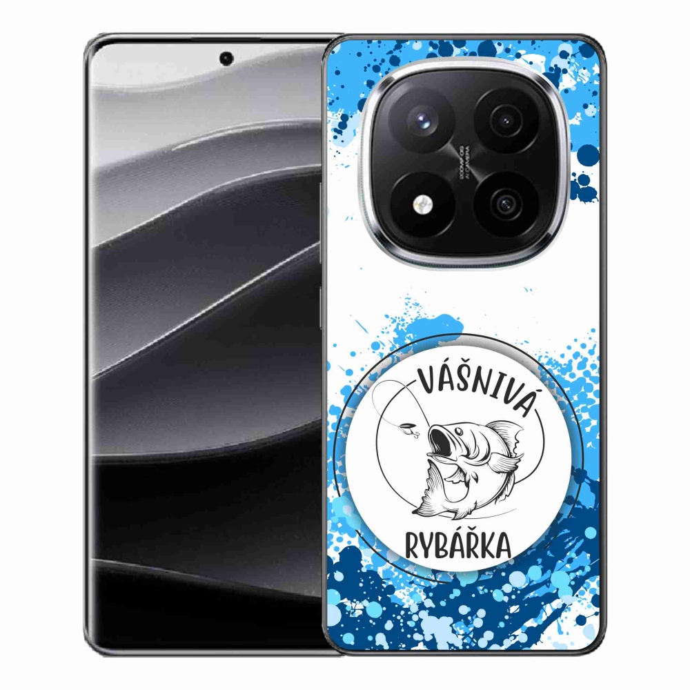 Gél borító mmCase a Xiaomi Redmi Note 14 Pro+ 5G számára - szenvedélyes halász fehér háttérrel