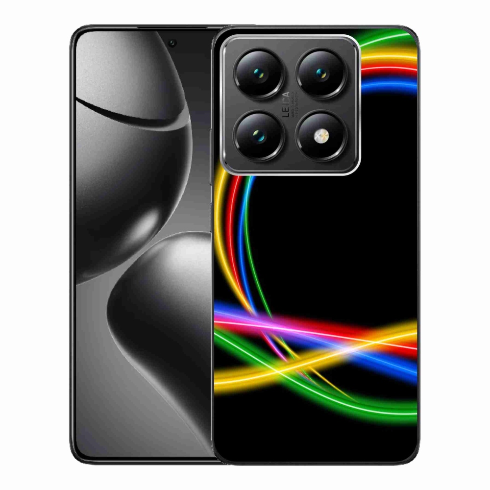 Gél borítás mmCase a Xiaomi 14T Pro számára - neon körök