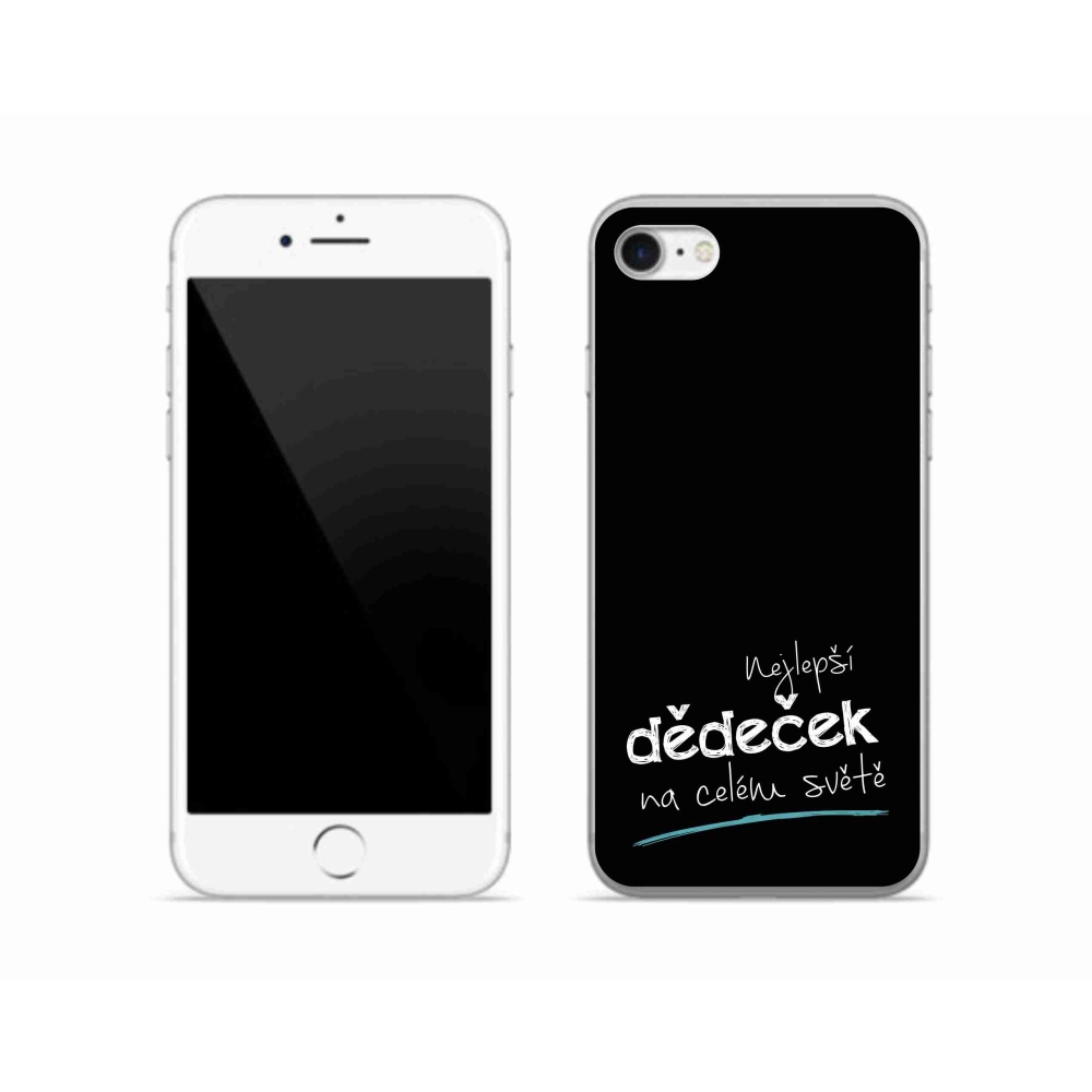 Gél borítás mmCase iPhone SE (2020) - Legjobb nagypapa 3 fekete háttér