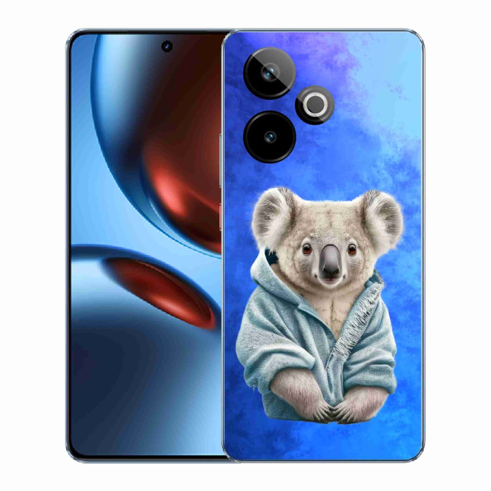 Rugalmas zselés tok mmCase képpel a Realme GT 7 5G/GT 7T 5G számára - koala pulóverben