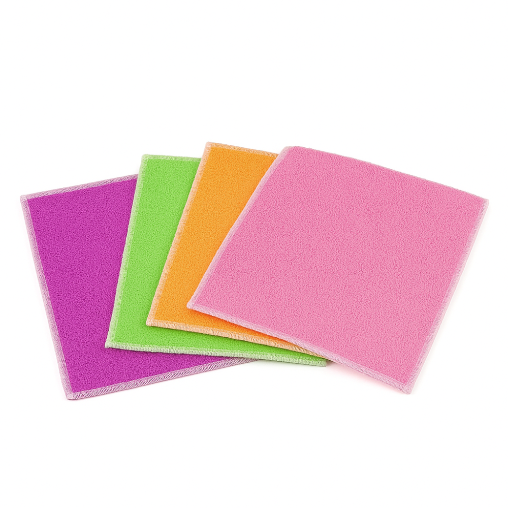 Bambusz mikroszálas kendő (29,5 x 26,5 cm) - 4db