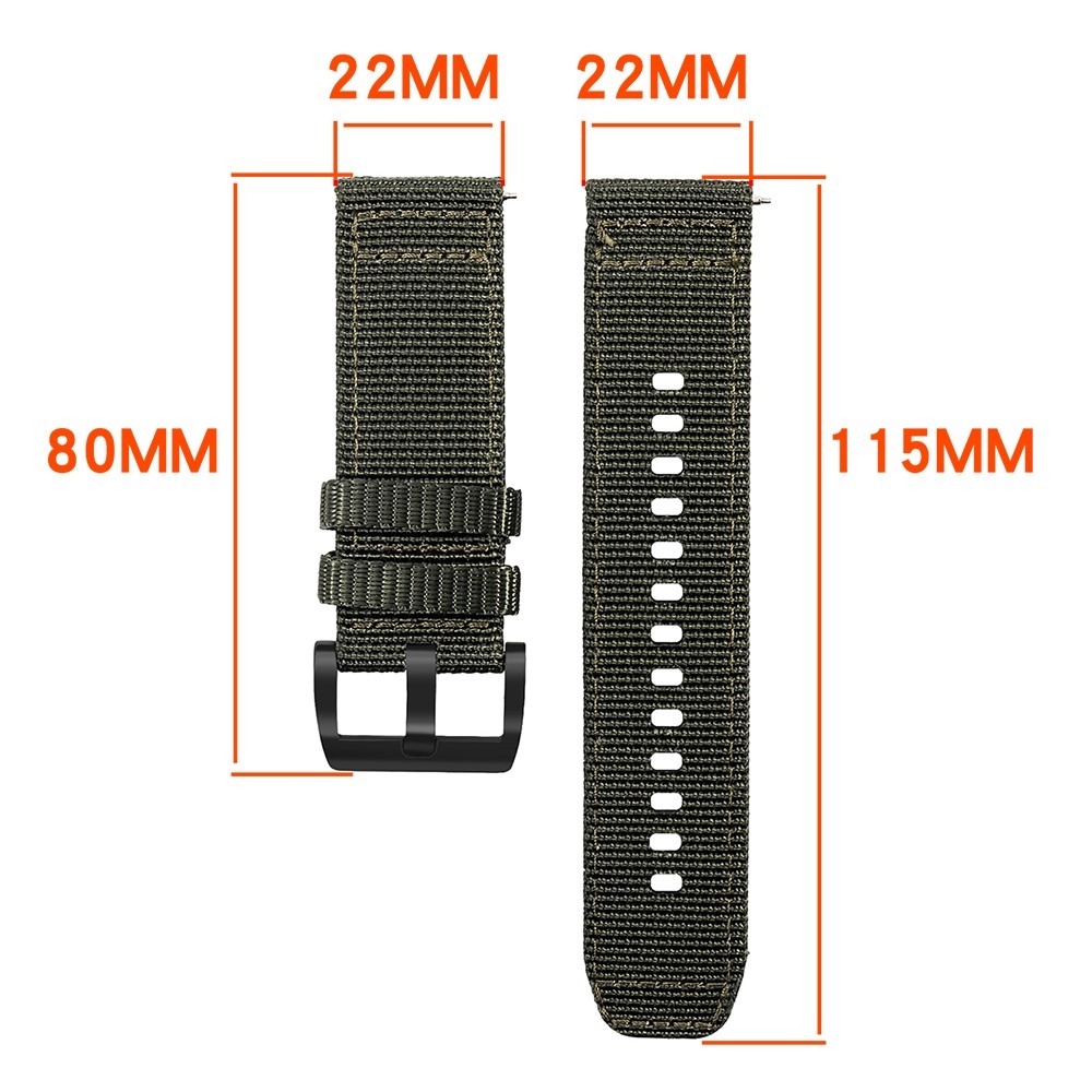 Vékony nylon szíj a Xiaomi Watch S4 47 mm-es modellhez – fekete
